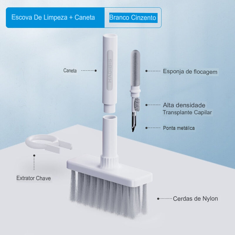 Escova Limpa Teclado 5 em 1