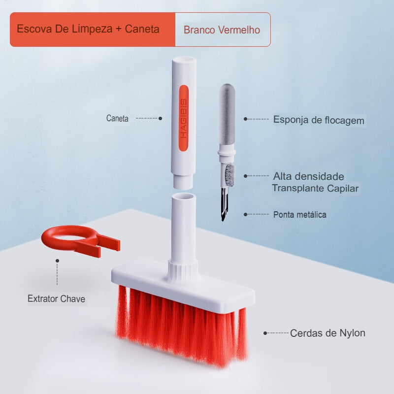 Escova Limpa Teclado 5 em 1