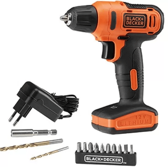 Furadeira e Parafusadeira de Impacto 12V Lítio Black & decker - Lojas Baumani