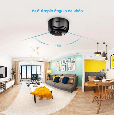 Mini Câmera Magnética Wifi HD 1080P + Cartão 16Gb - Lojas Baumani