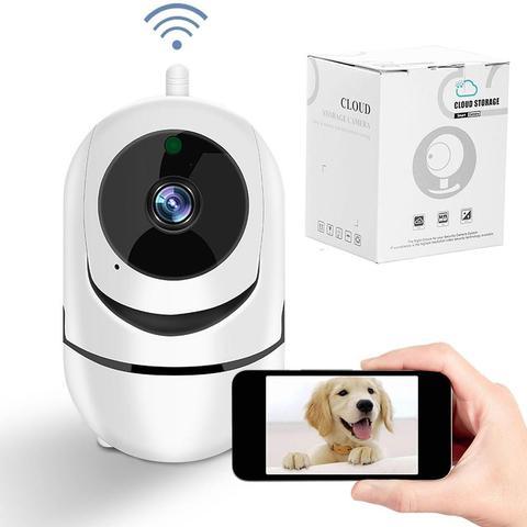 Câmera de Monitoramento 360º Wifi Vigilância Pets, Bebes, Casa - Lojas Baumani