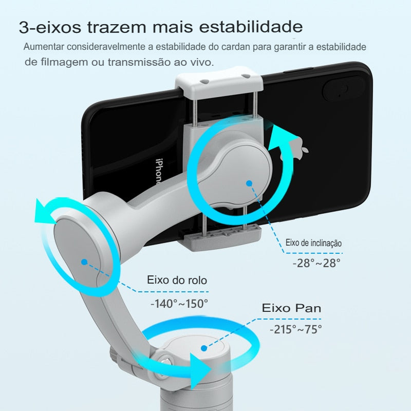 Estabilizador de Celular Axnen Gimbal 3 Eixos