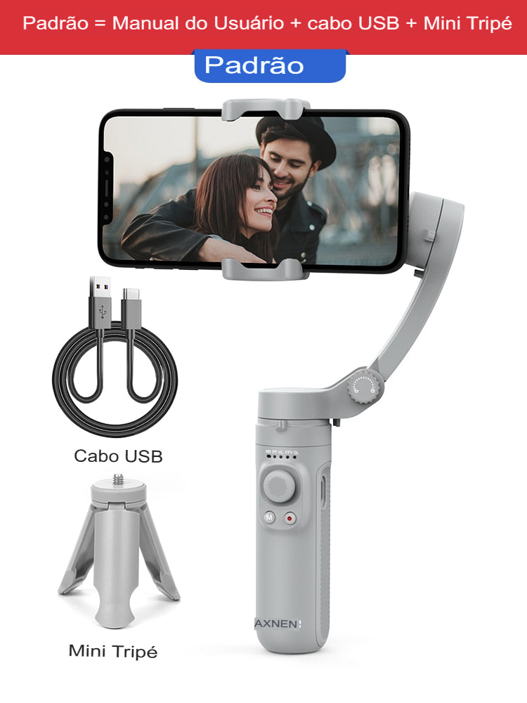 Estabilizador de Celular Axnen Gimbal 3 Eixos