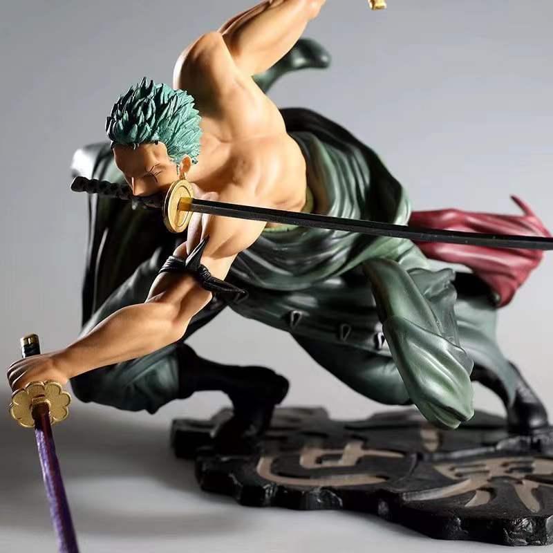 Figura de Ação One Piece Anime  Roronoa Zoro 10CM - Lojas Baumani