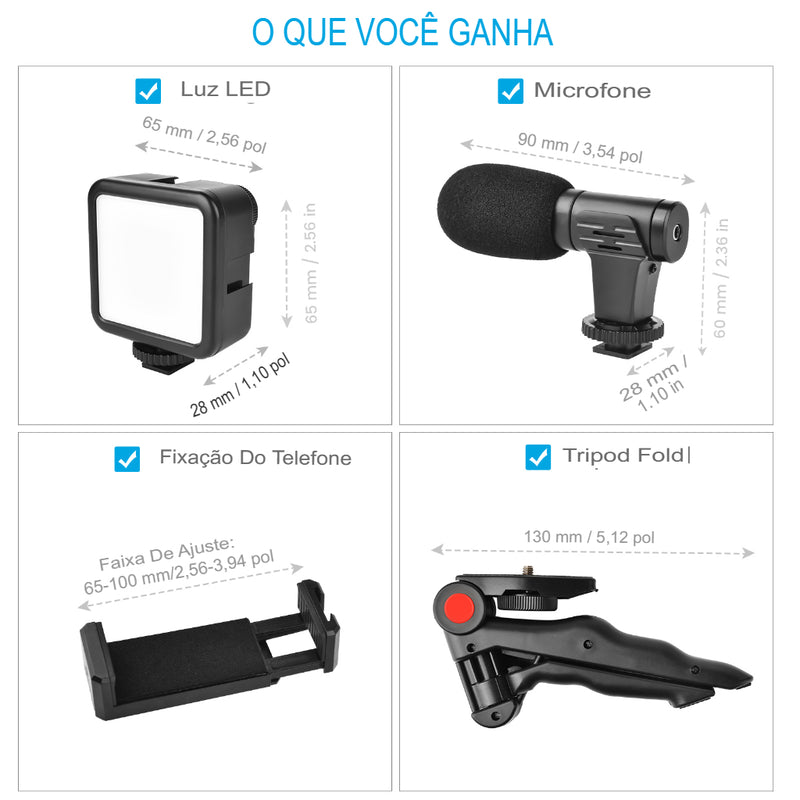 Kit Blogueira Estabilizador 2.0 Pro