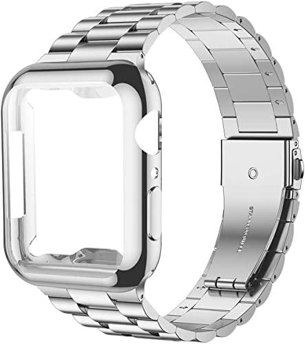 Pulseira com Case de Proteção iWatch series 7 6 5 4 3 SE 44mm 42mm 40mm 38mm - Lojas Baumani