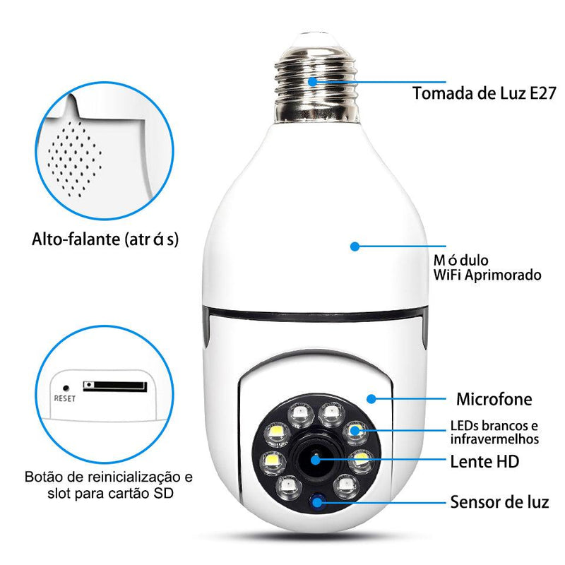 Camera de Segurança 360º Secure Pro - Lojas Baumani