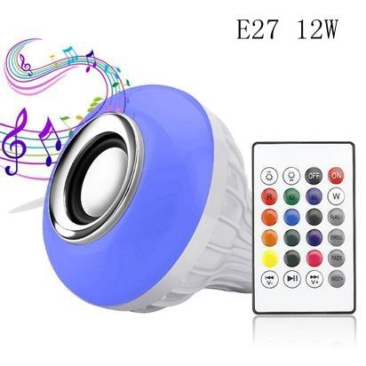 Lampada Sonora Bluetooth RGB 127/220V Controle Remoto - Lojas Baumani