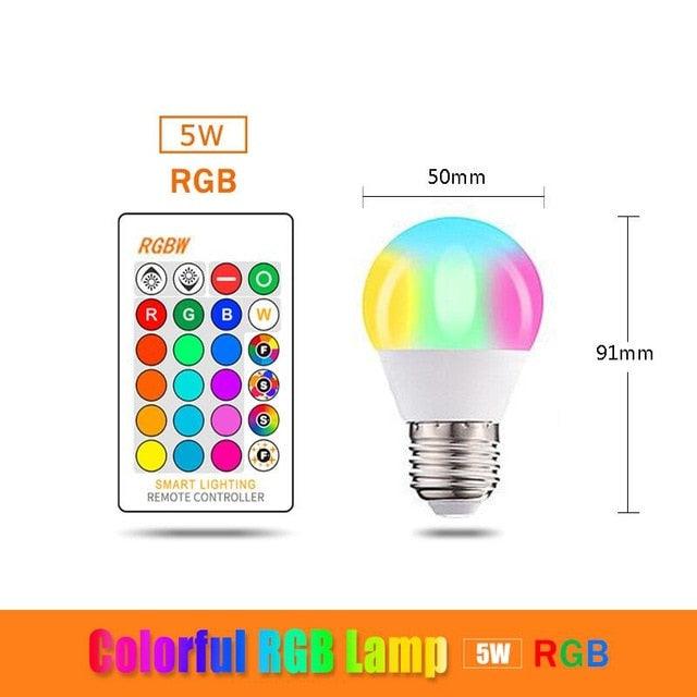 Lampada Sonora Bluetooth RGB 127/220V Controle Remoto - Lojas Baumani