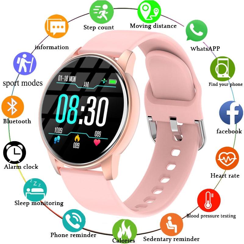 Relogio Mulher e Homem Smart Watch Android IOS - Lojas Baumani