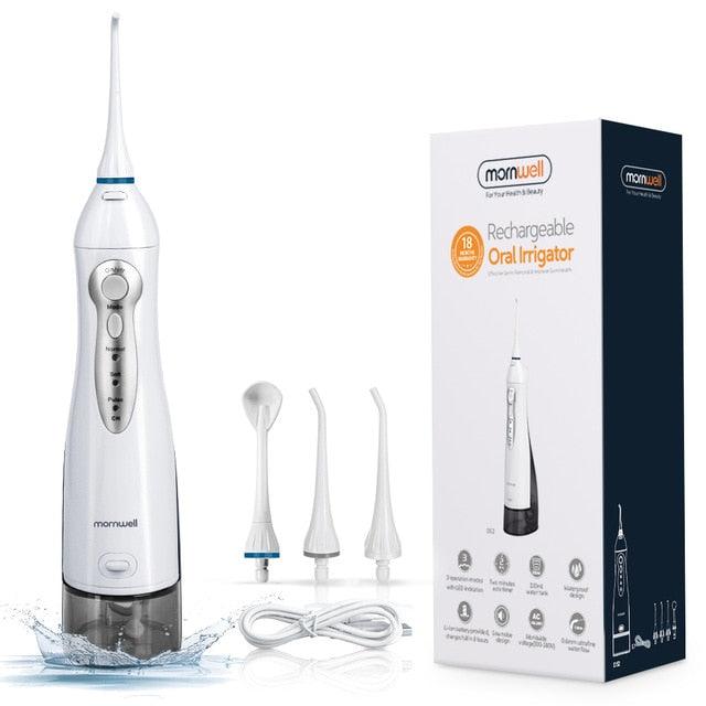 Irrigador oral USB Flosser de água Recarregável Jato 300ML - Lojas Baumani