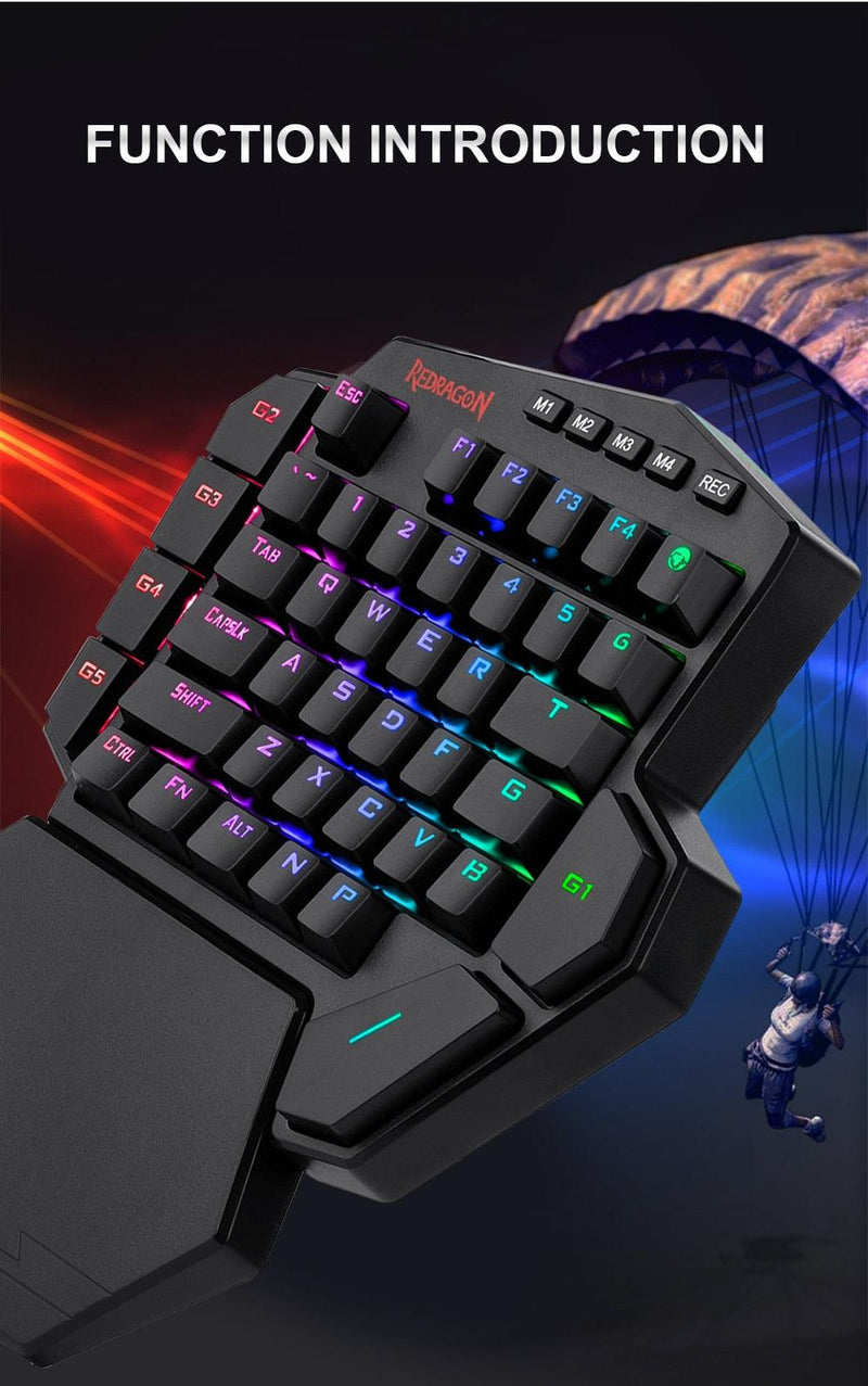 Teclado Gamer Uma Mão Mecânico Redragon - Lojas Baumani