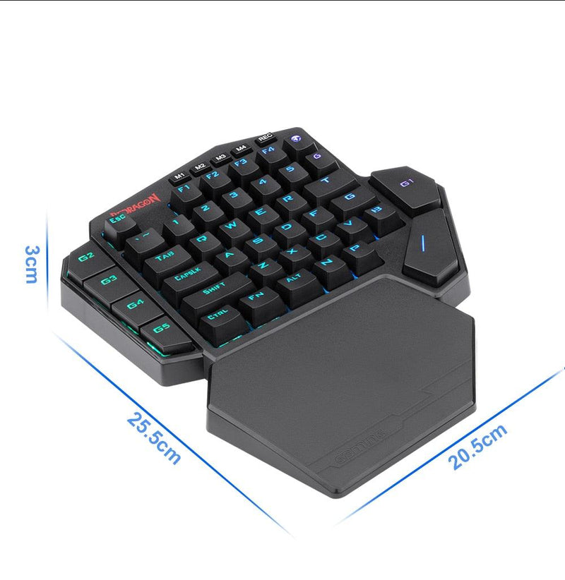 Teclado Gamer Uma Mão Mecânico Redragon - Lojas Baumani