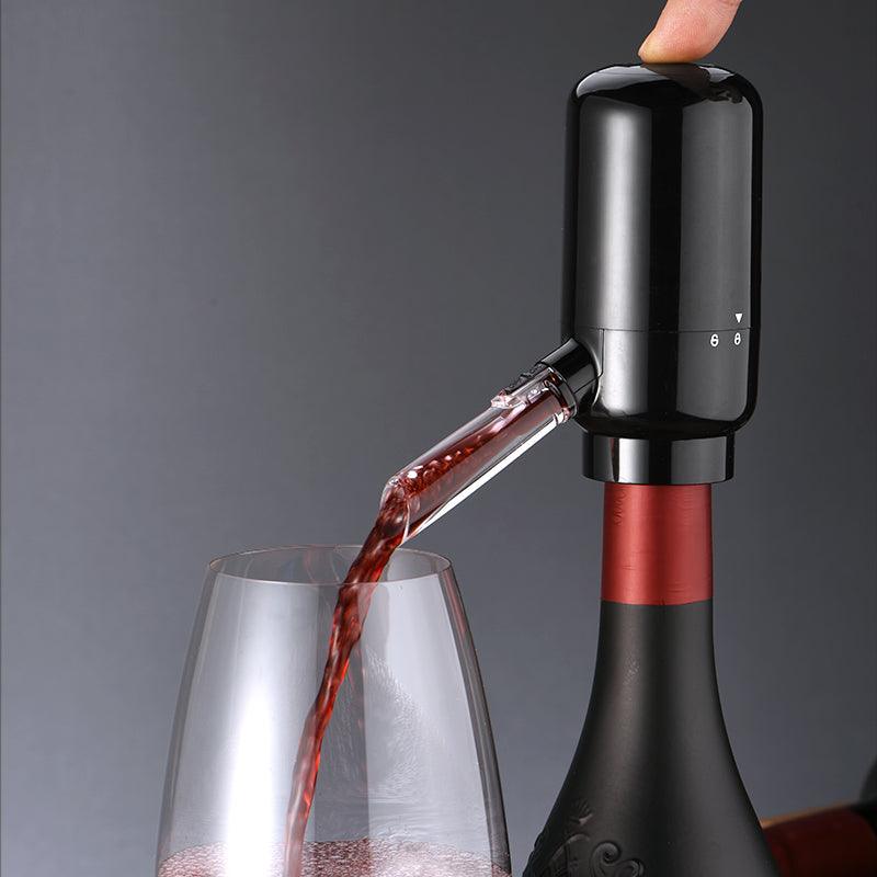 Dispenser Elétrico de Vinho 3 em 1 (Aerador, Decanter, Dispenser) - Lojas Baumani