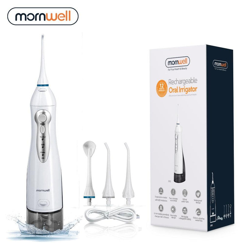 Irrigador oral USB Flosser de água Recarregável Jato 300ML - Lojas Baumani