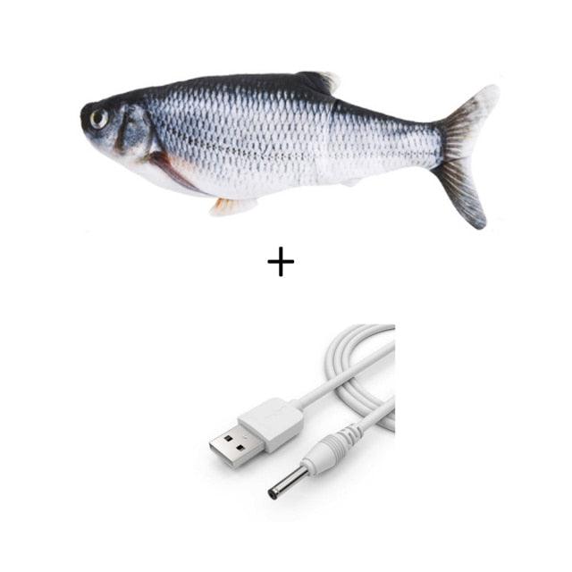 Brinquedo Peixe para Gatos e Cães Elétrico 3D USB - Lojas Baumani