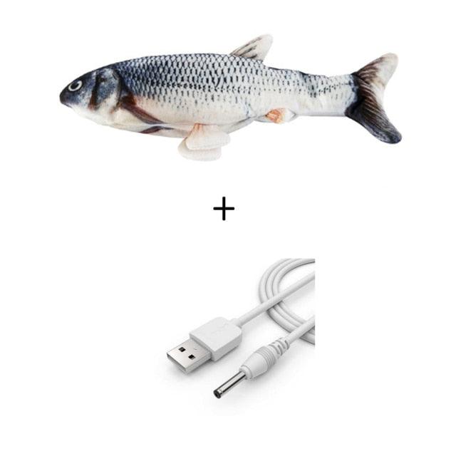 Brinquedo Peixe para Gatos e Cães Elétrico 3D USB - Lojas Baumani