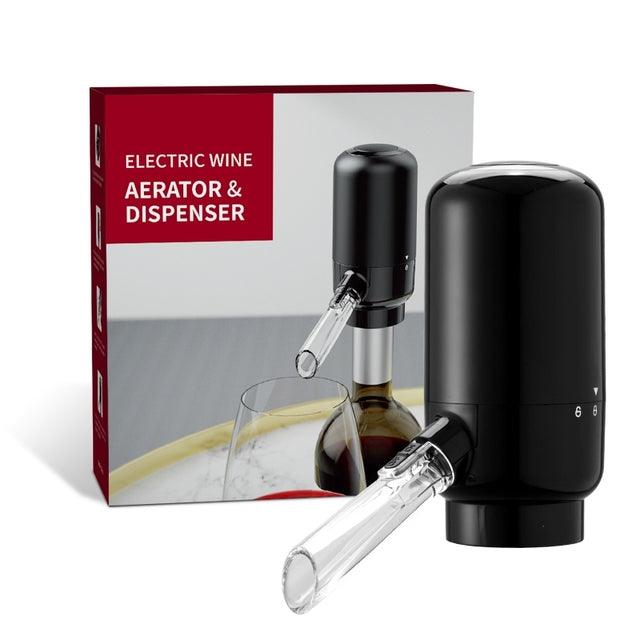 Dispenser Elétrico de Vinho 3 em 1 (Aerador, Decanter, Dispenser) - Lojas Baumani